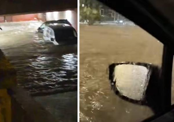 POTOP U DALMACIJI Snažno nevrijeme potopilo ulice Splita i Solina, bujice izbijale šahtove: U Zagori palo gotovo 100 litara kiše po kvadratu