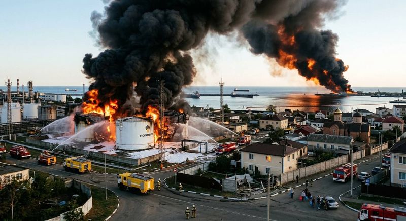 NOVI UDAR NA RUSKI ENERGETSKI SEKTOR: Ukrajinski dronovi pogodili ključnu rusku luku na Crnom moru, ima poginulih