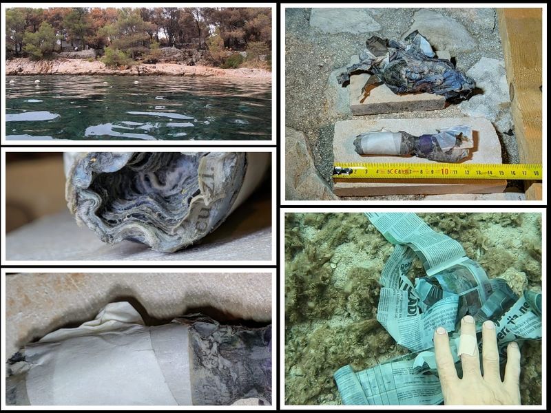 EKSKLUZIVNO Je li Brač namjerno zapaljen? Nautičar ronio u izgorjeloj uvali, pa na dnu mora uočio pakleni izum!
