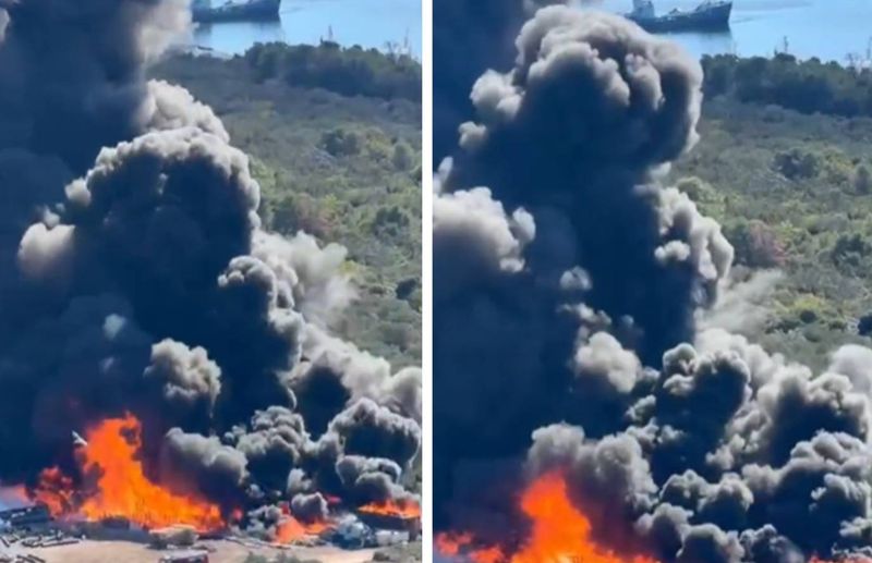 Gori skladište ribarskih mreža u Lamjani na otoku Ugljanu: "Pomoć stiže trajektom s kopna!"