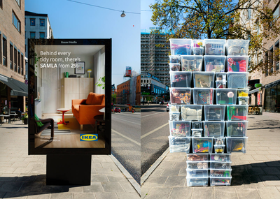 IKEA Hid the Mess Behind Its Own Billboards