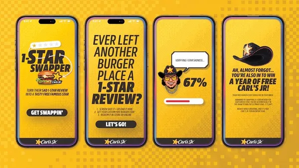 Carl's Jr turns rivals' one-star reviews into free burgers