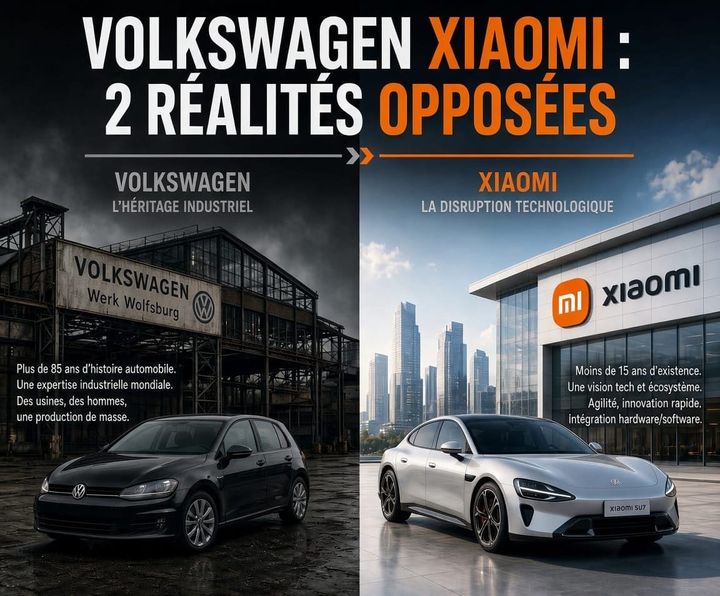 Volkswagen - Xiaomi : deux réalités opposées