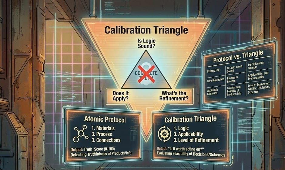 Meta Series 02: The Calibration Triangle — When Truth Is Unavailable, What Do We Use Instead?