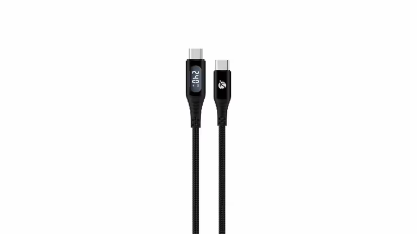 Novo cabo USB-C da iServices exibe potência de carregamento em tempo real