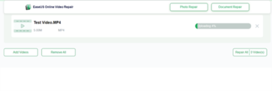 reparando arquivo mp4