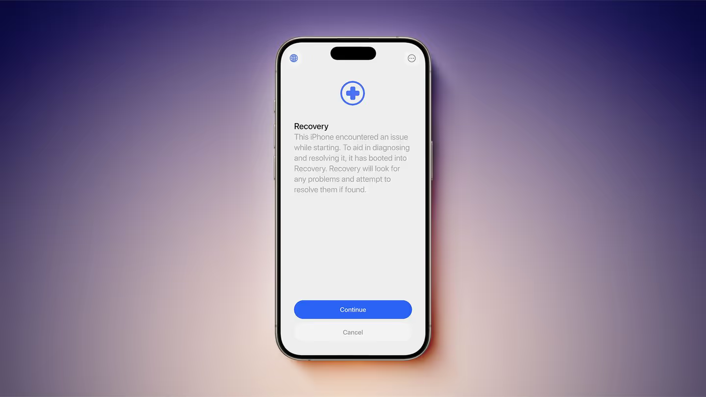 Com o iOS 26, podes restaurar o iPhone ou iPad sem precisares do computador