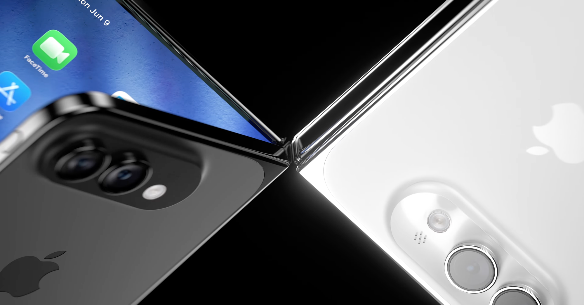 apple logo on glass window