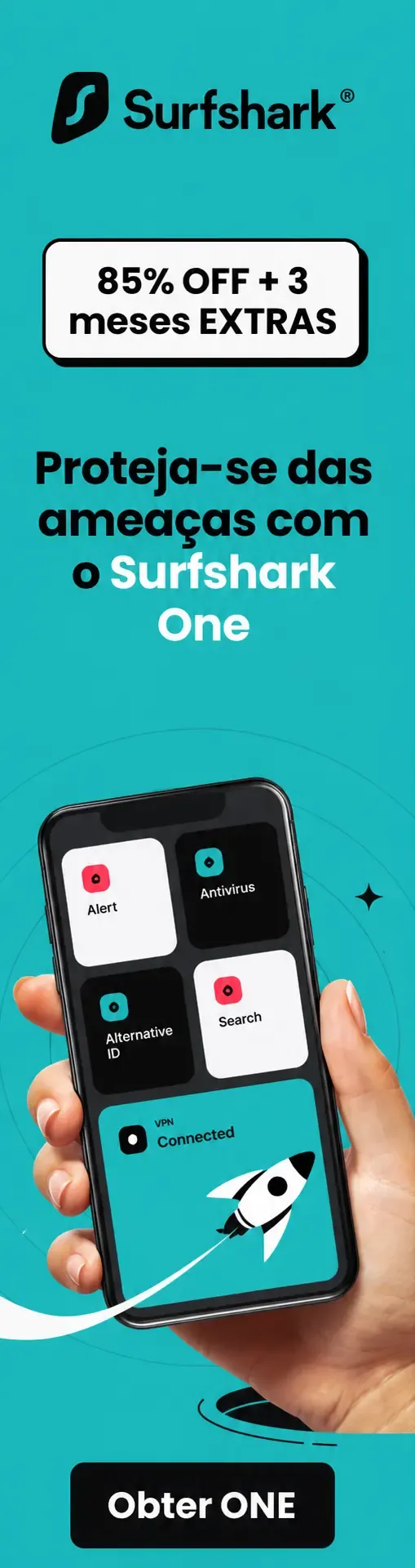 Surfshark One — 85% de desconto e três meses extra