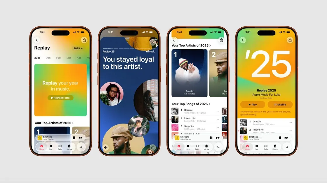 Apple Music Replay'25 já está disponível!