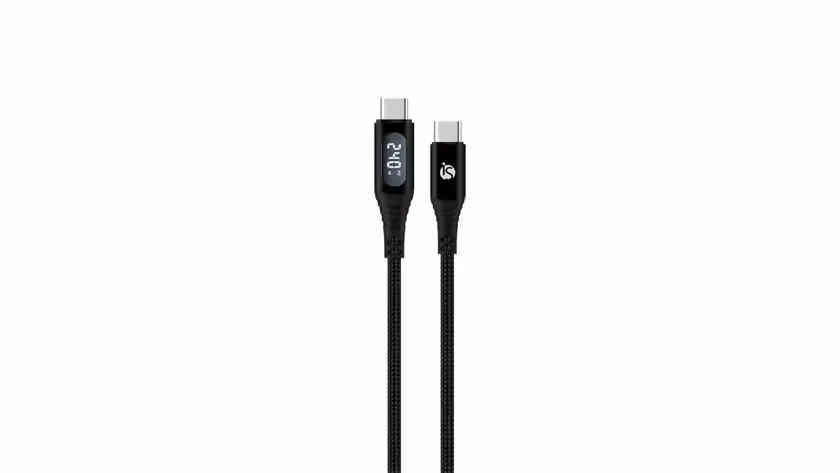 Novo cabo USB-C da iServices exibe potência de carregamento em tempo real