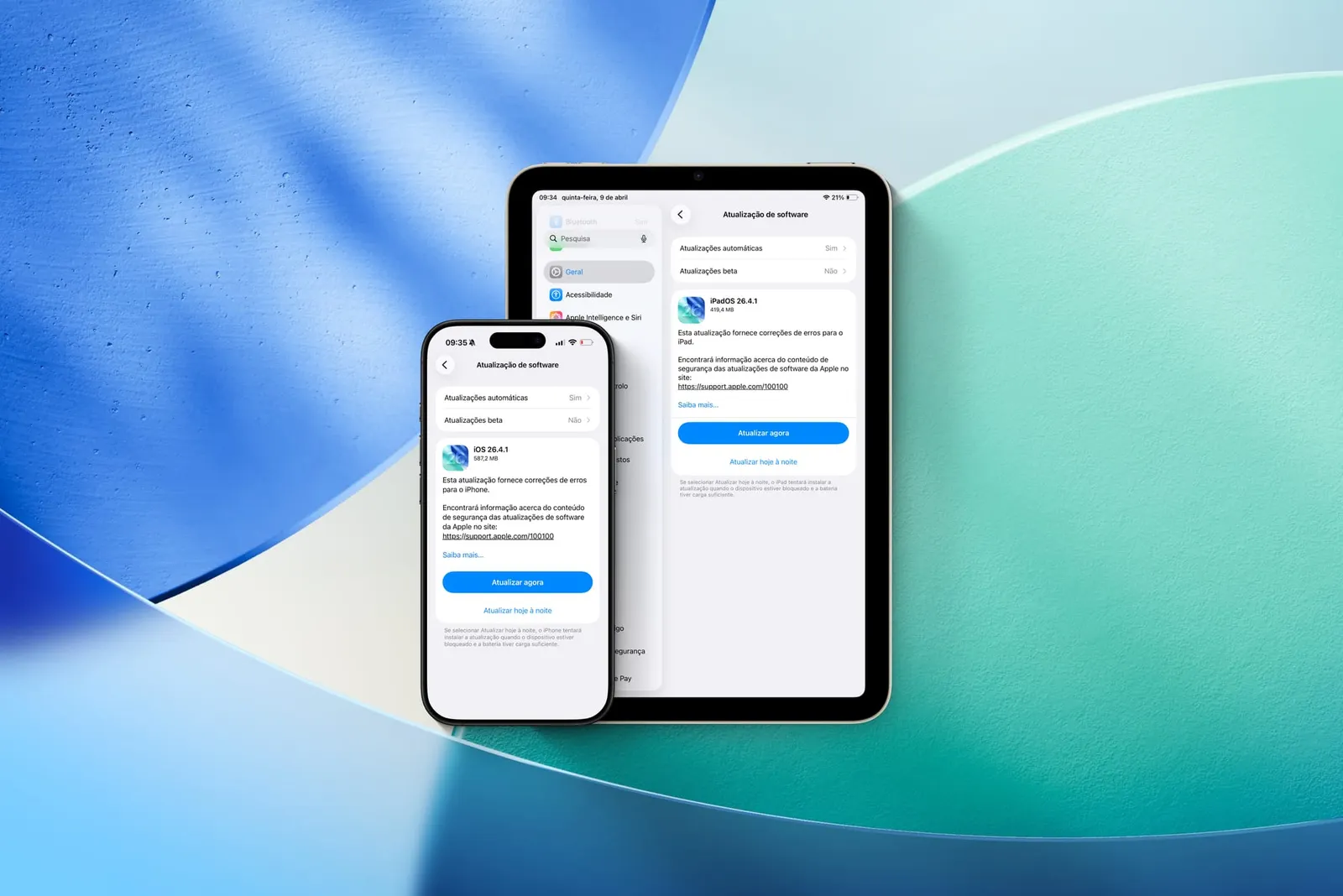 iOS e iPadOS 26.4.1 corrigem problema de sincronização no iCloud