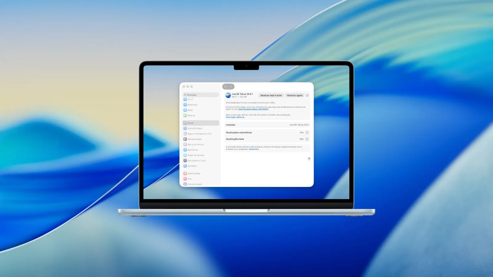 Atualização macOS Tahoe 26.4.1 resolve falha de ligação Wi-Fi