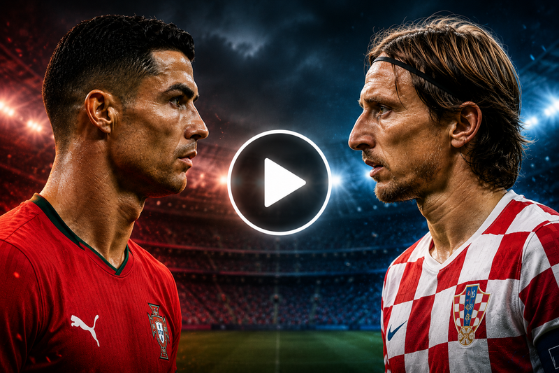 Portugal x Croácia - onde ver online e em direto (Mundial 2026)