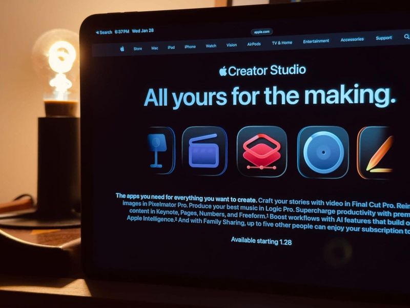 Apple Creator Studio é agora mais rápido, inteligente e interligado