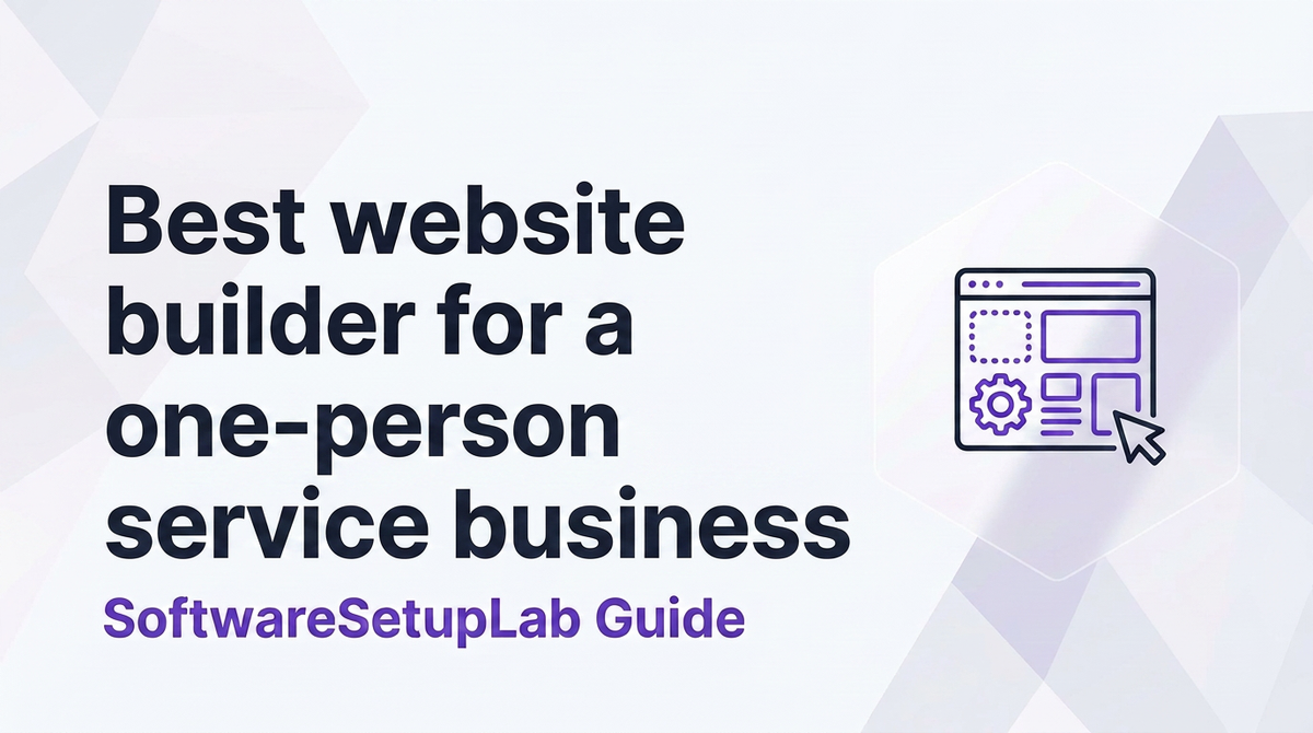 Best website builder for a one-person service business