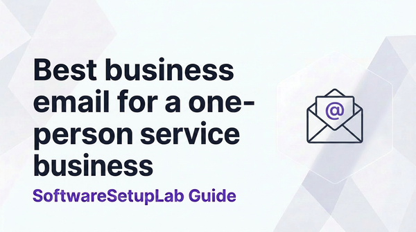 Best business email for a one-person service business
