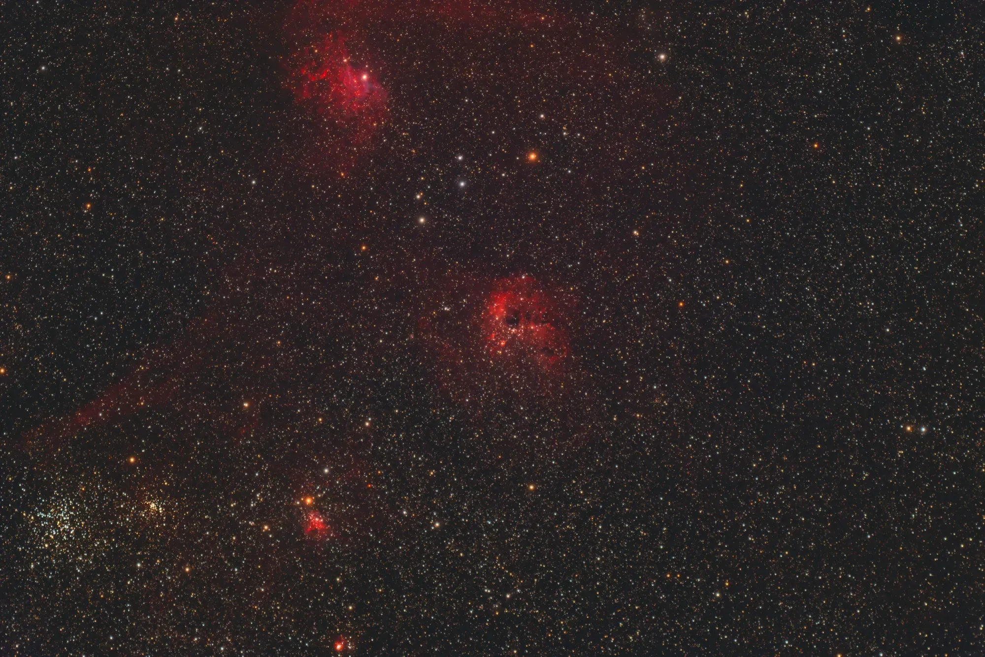 Constellation Auriga nebula group