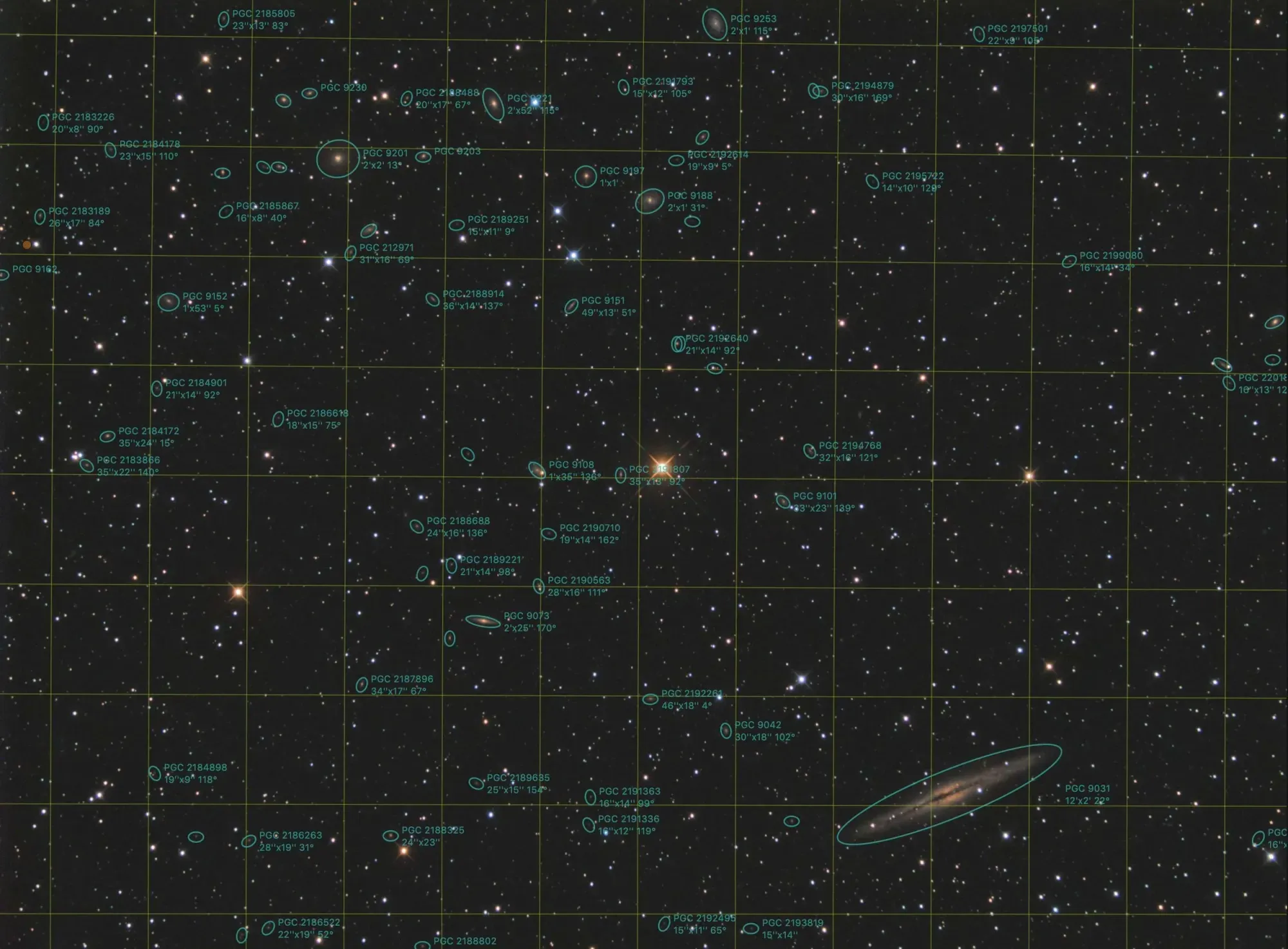  In this overlay, done in Observatory on the Mac, you can see all 79 galaxies highlighted. 
