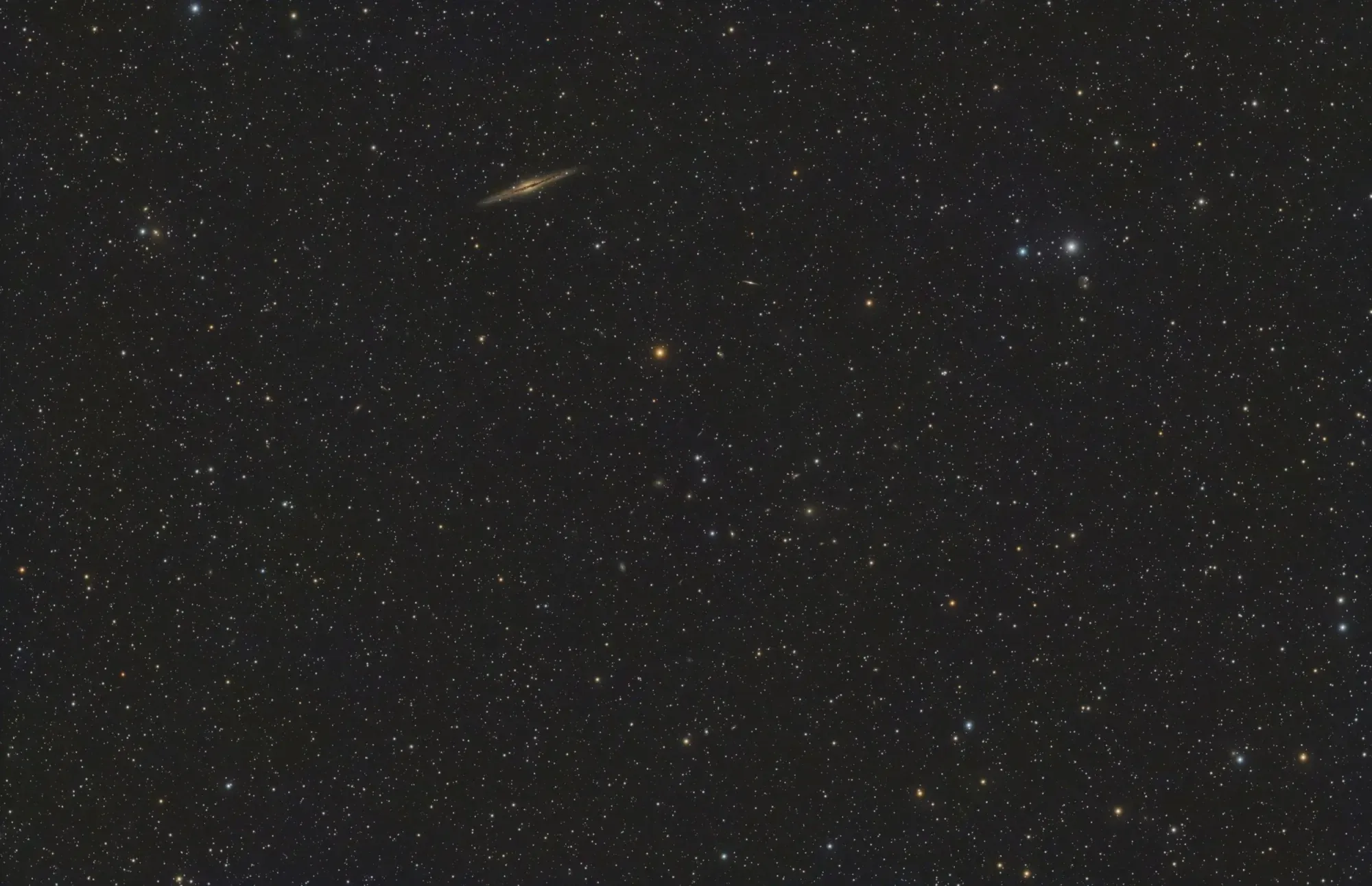 NGC 891 & Able 346 Galaxy Cluster