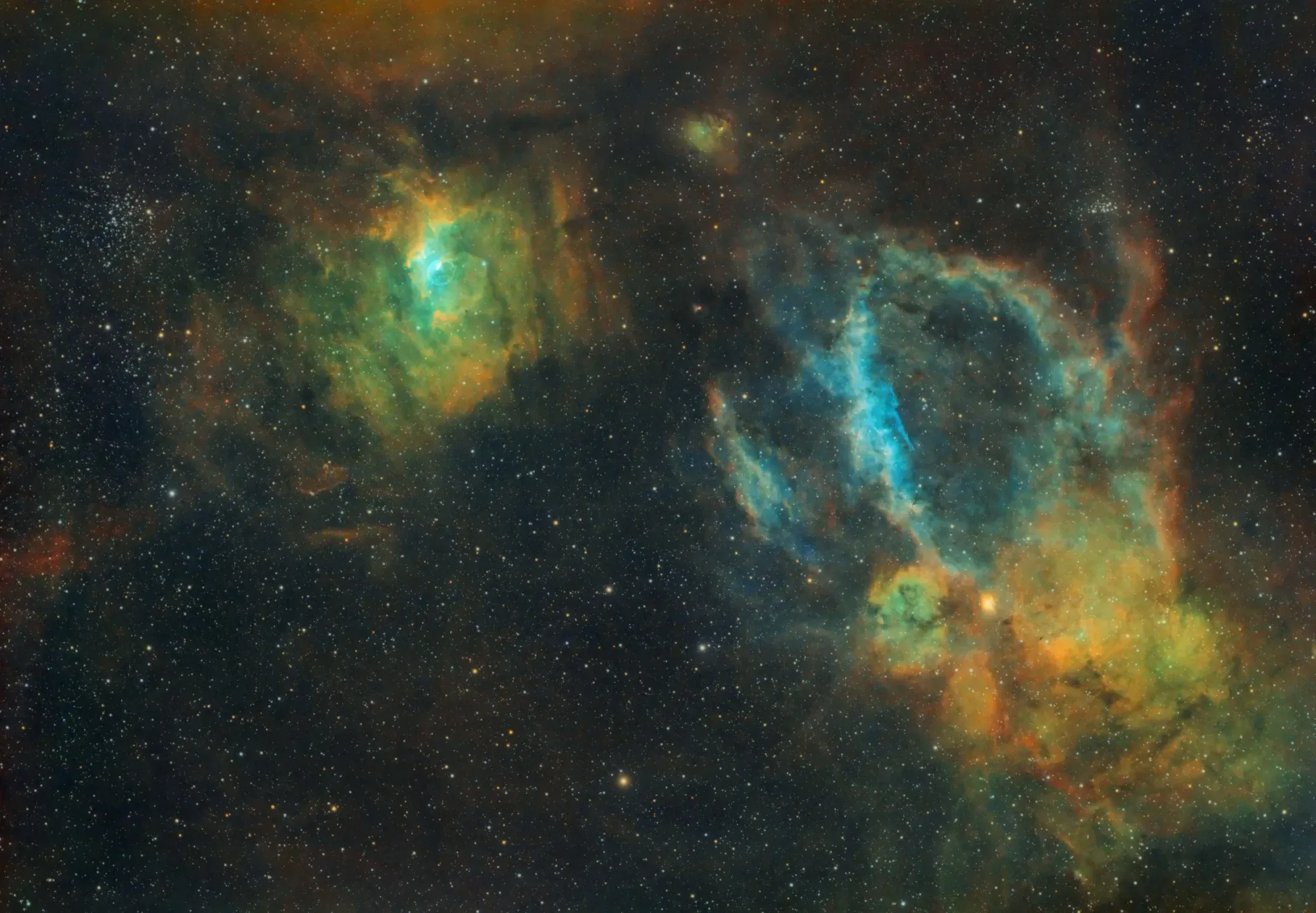 Lobster & Bubble Nebula