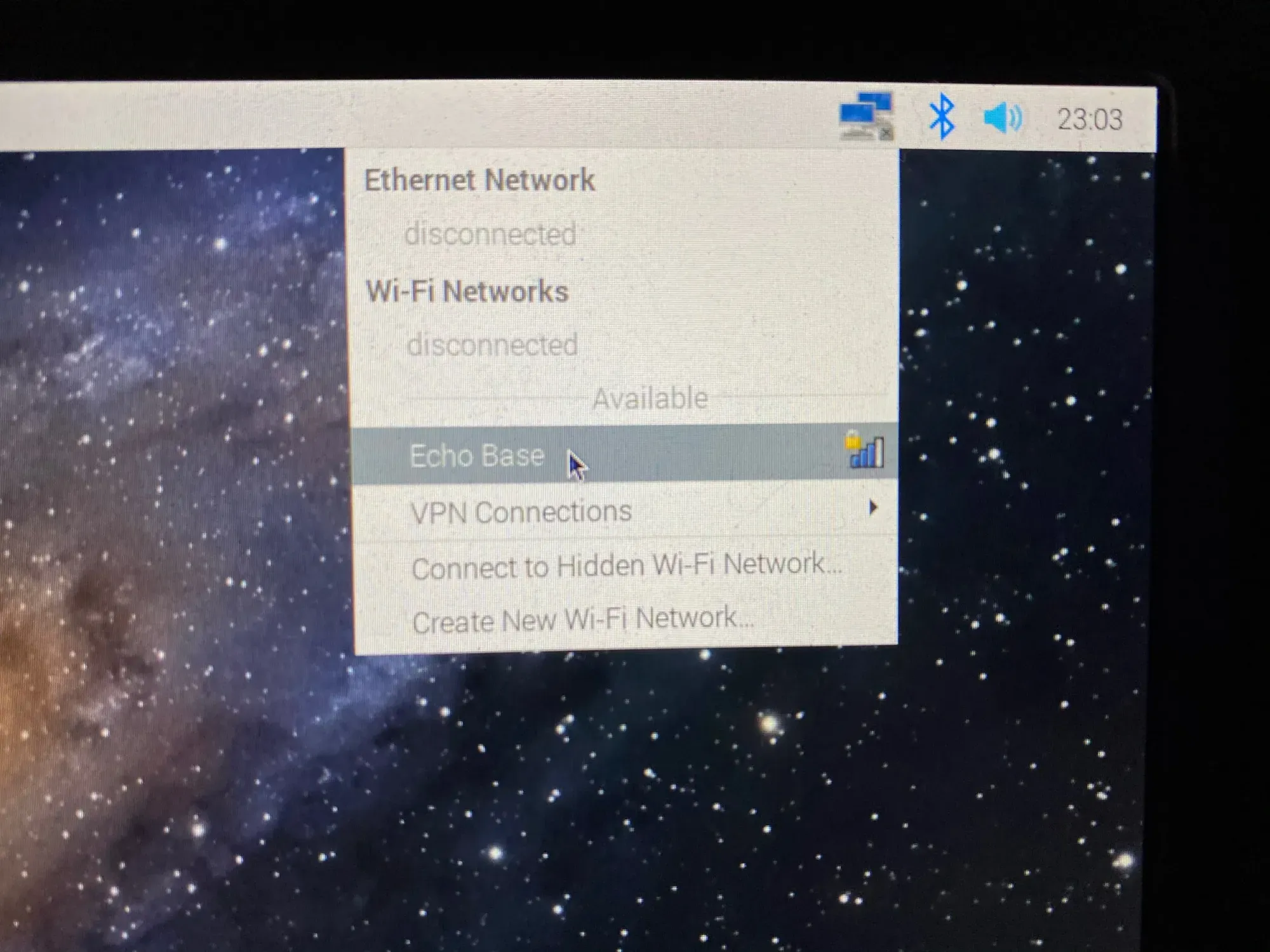  Your home WIFI network should now appear. Select it. 