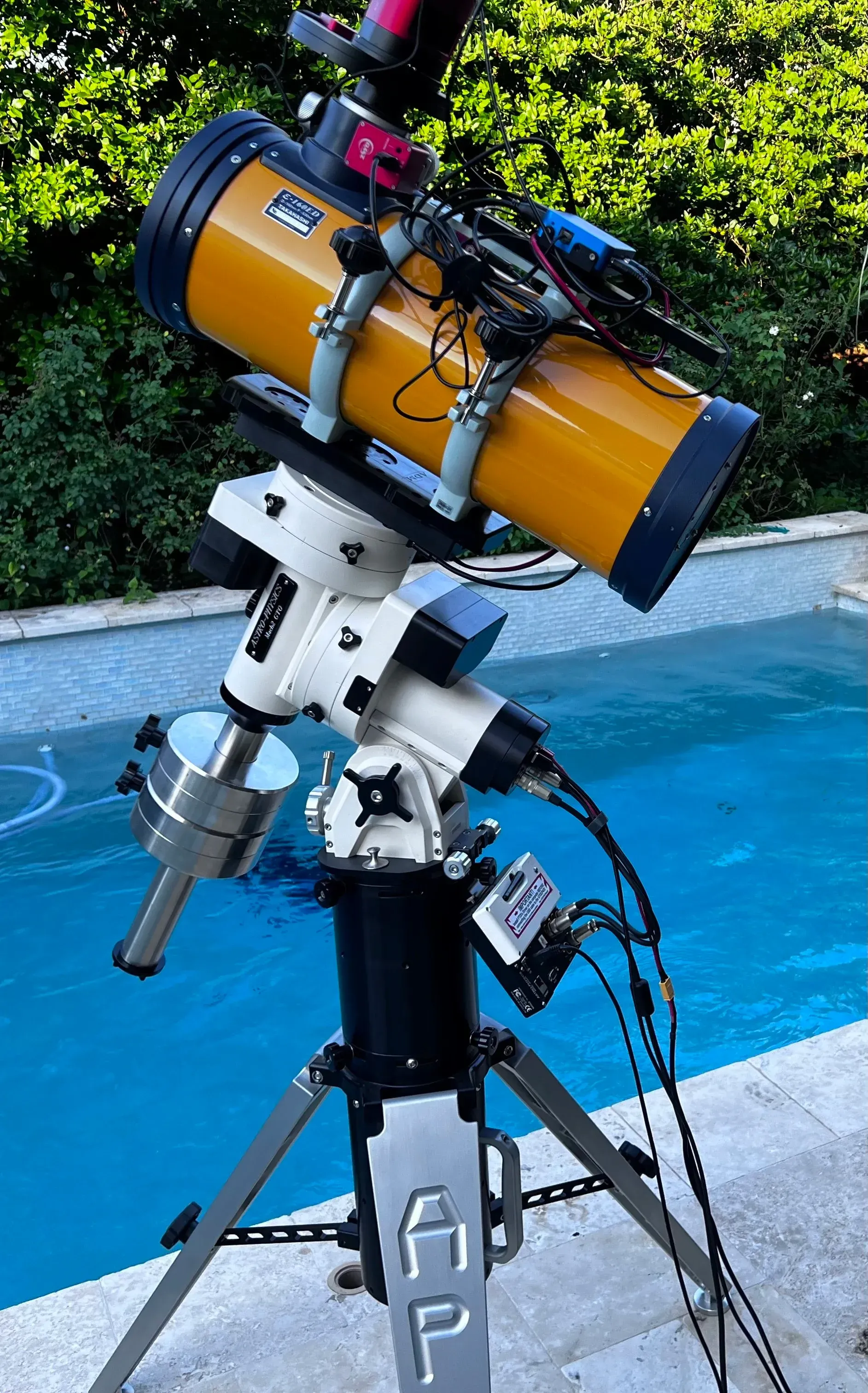  Set up and testing before sending to its remote home for imaging. 