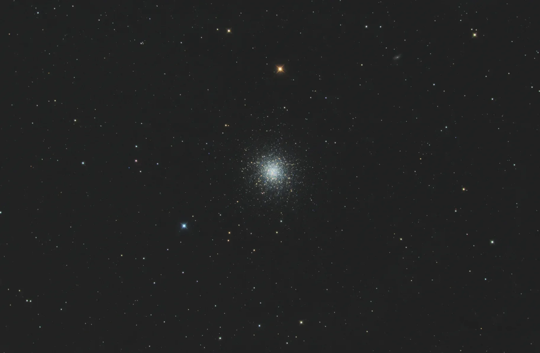  M13 globular cluster imaged with the AT6RC, 6” Ritchey Chretien telescope. 