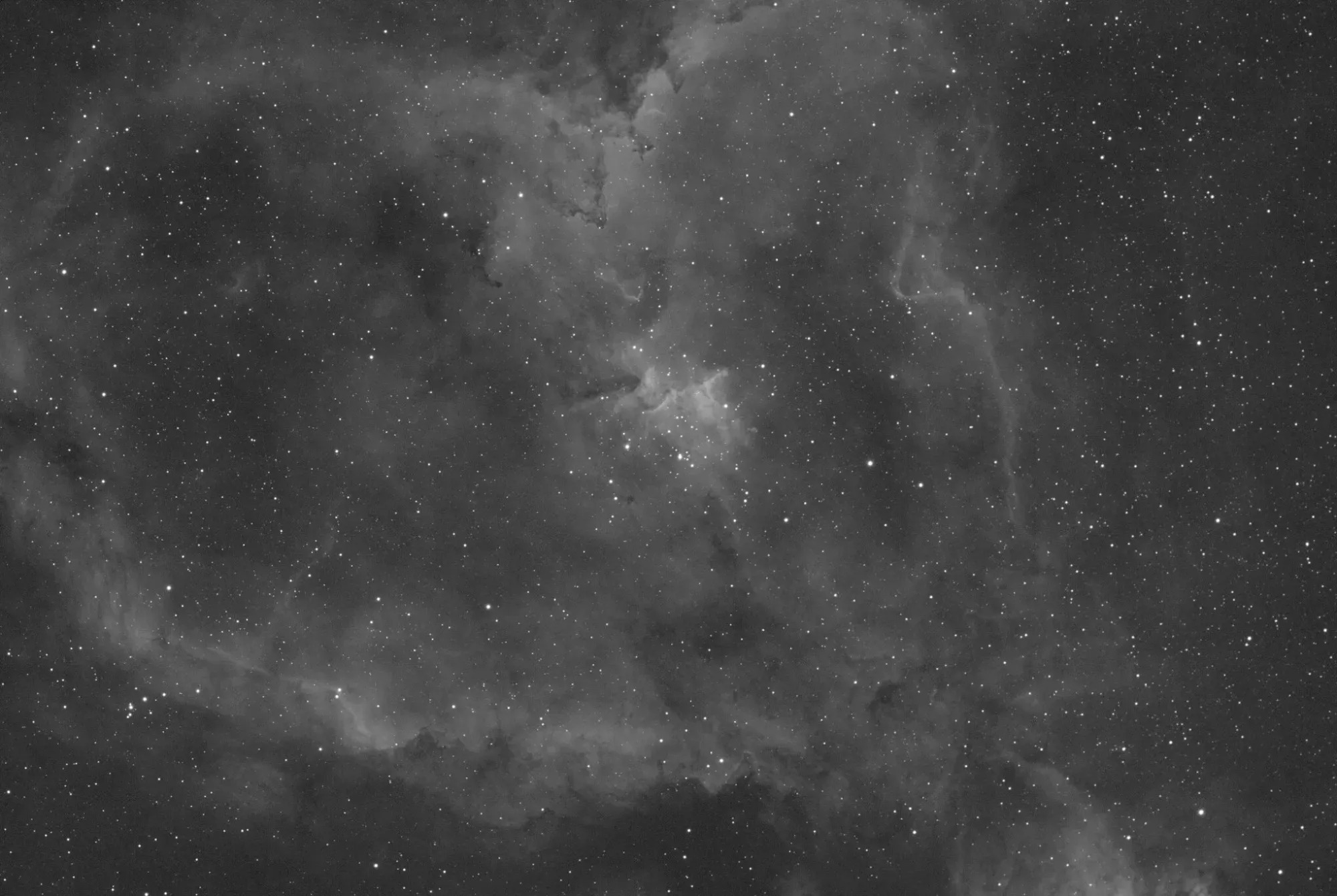  A well calibrated stacked set of light frames. This is the result you will aim for in calibrating your images. 