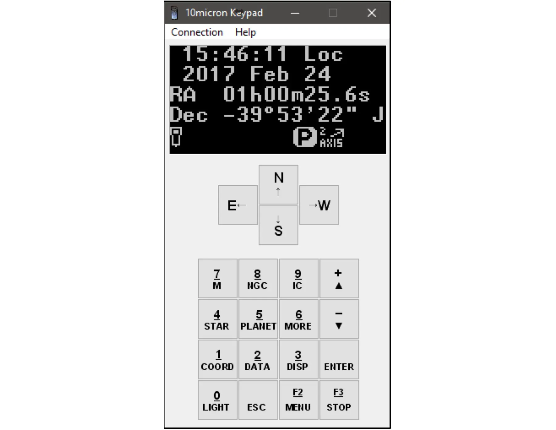  Behold! The computer interface for the 10Micron mounts. 