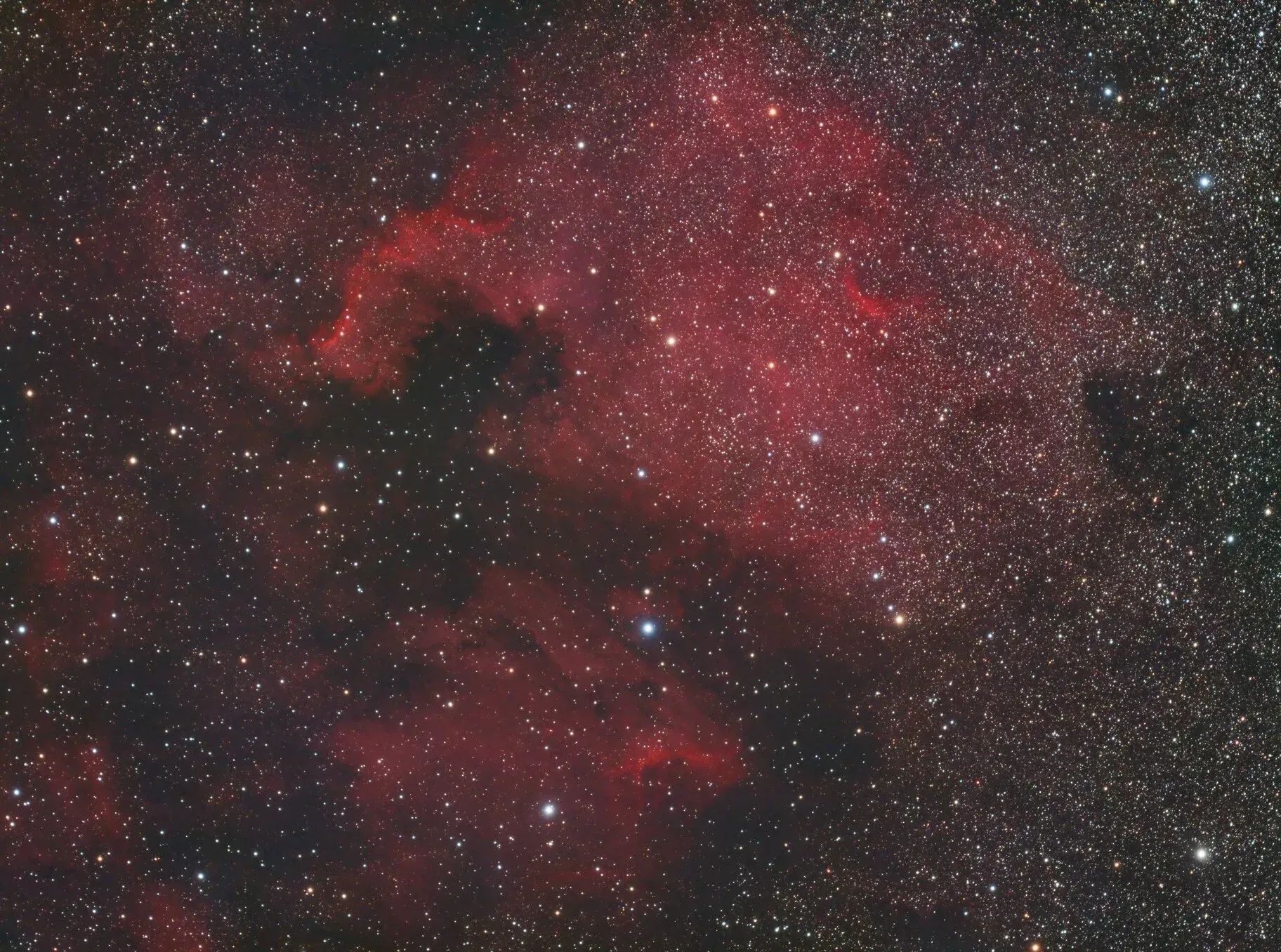 Imaging a Kaleidoscope of colors on the North American Nebula