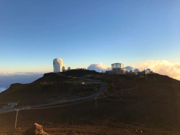 The observatories on Haleakala