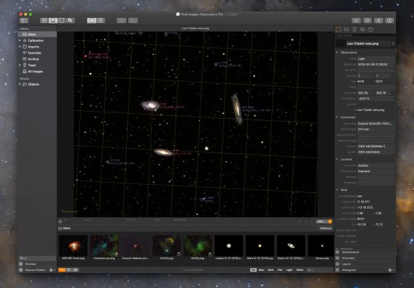 Observatory for Mac updated to Mojave with dark mode