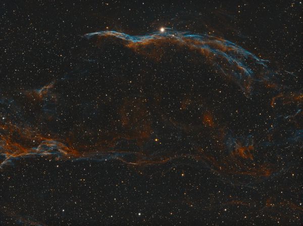 Tutorial for Astro Pixel Processor to calibrate and process a bi-color astronomy image of the Veil Nebula