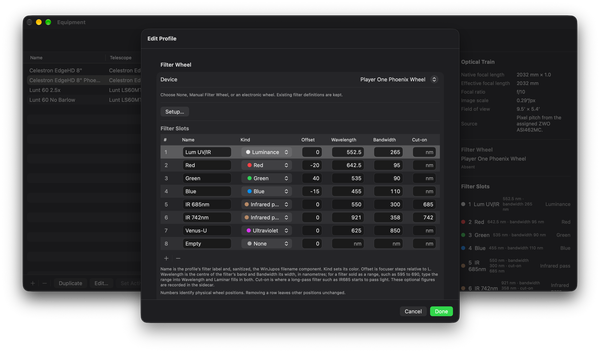 Laminar 1.9.0 Adds Filter Wheels, Focusers, and Automated LRGB Sequences