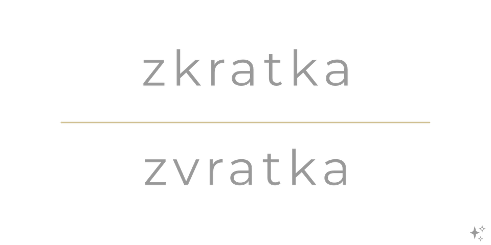 ✨ života zkratky