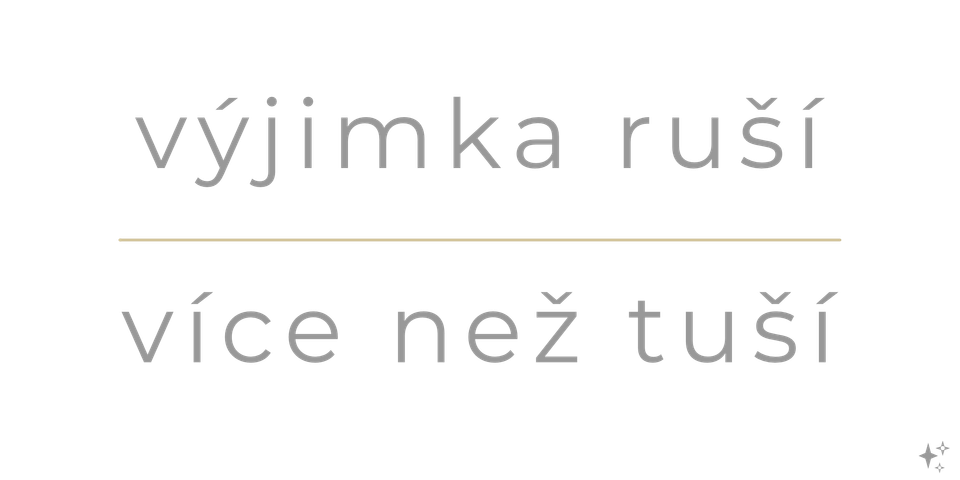 ✨ pravidlo výjimky