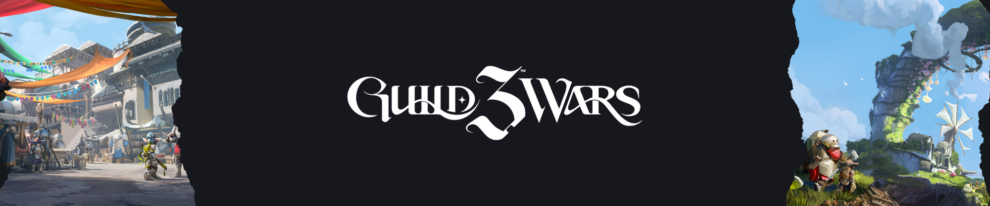 An Essemble of GW3 promotional images with the logo