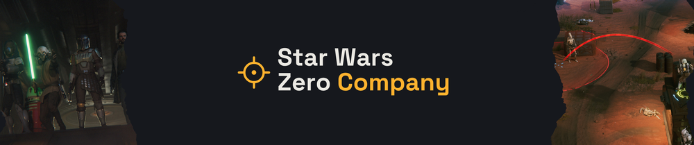 Star Wars Zero Company page title lockup for Crit Pick