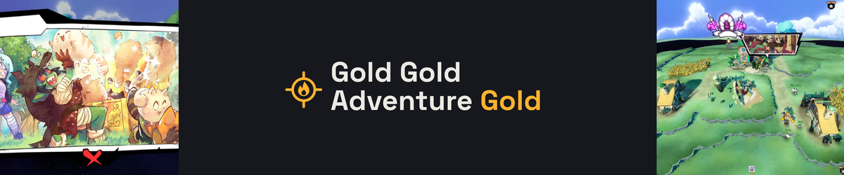 Title card for Crit Pick's review of Gold Gold Adventure Gold