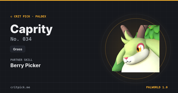 Caprity — Palworld Paldeck No. 034
