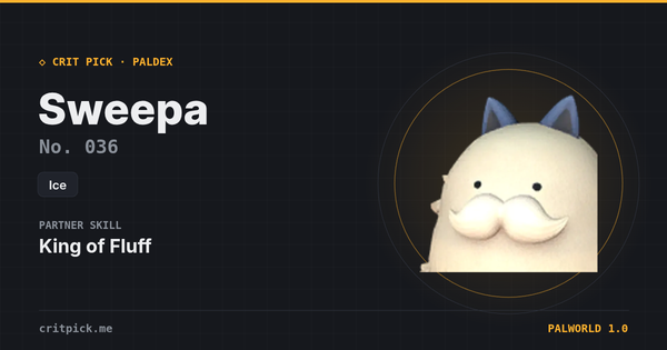 Sweepa — Palworld Paldeck No. 036