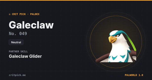 Galeclaw — Palworld Paldeck No. 049