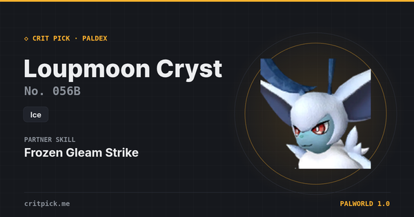 Loupmoon Cryst — Palworld Paldeck No. 056B