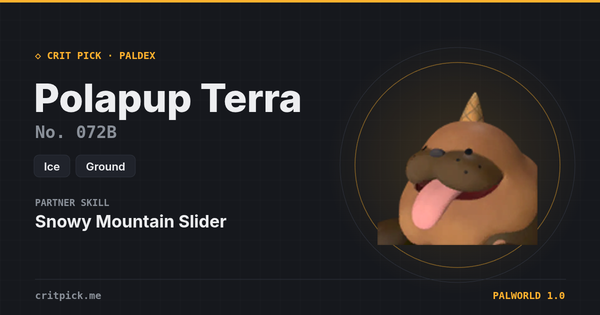 Polapup Terra — Palworld Paldeck No. 072B