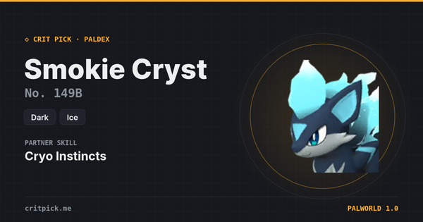 Smokie Cryst — Palworld Paldeck No. 149B