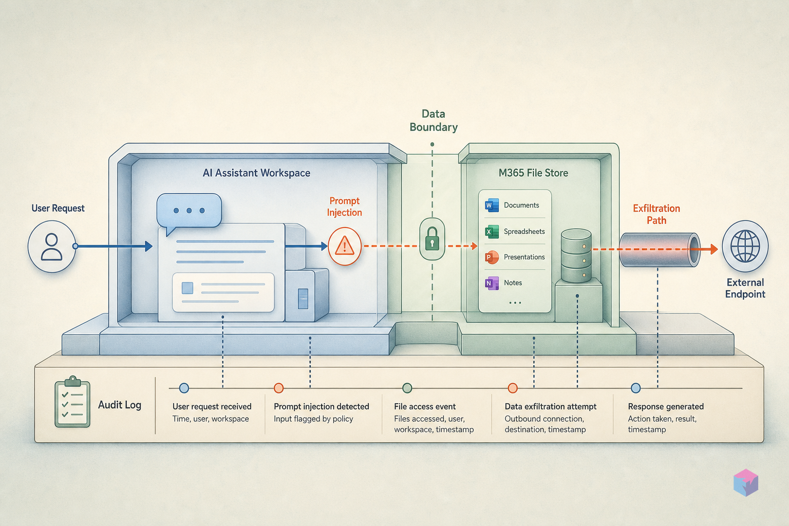Microsoft Copilot Cowork: Prompt Injection Exfiltrates M365 Files