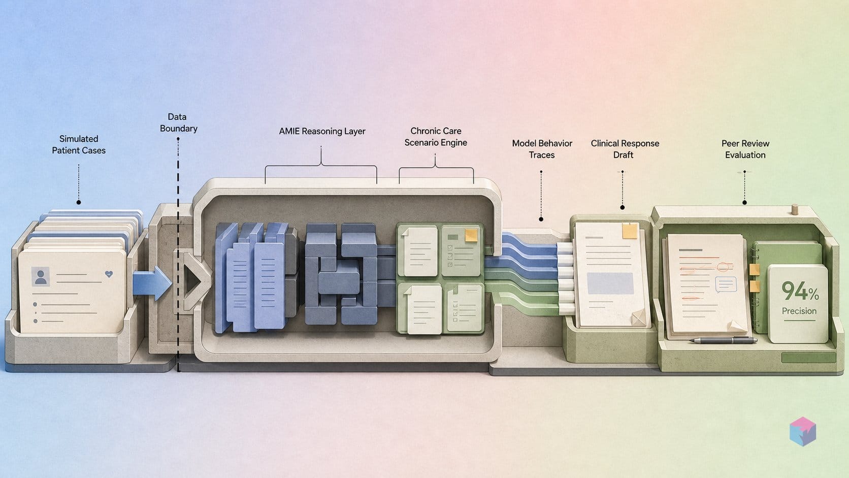 Nature just certified AMIE at 94% precision — in a simulation.