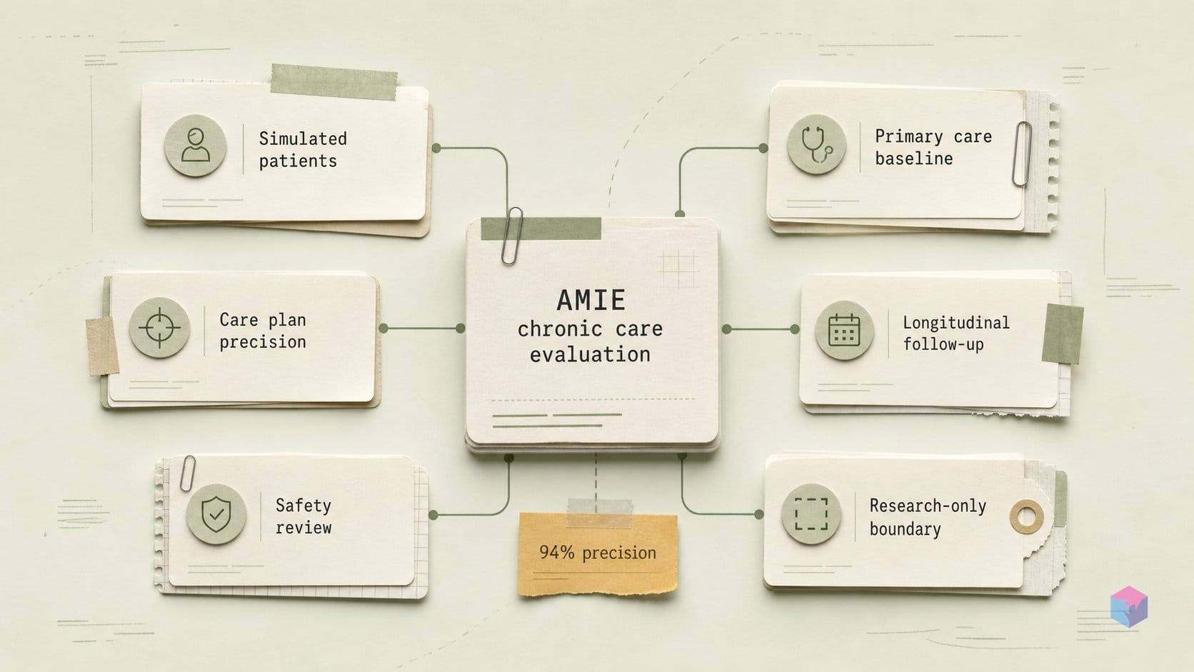 Chronic management AI vs PCPs: 94% precision, simulated only