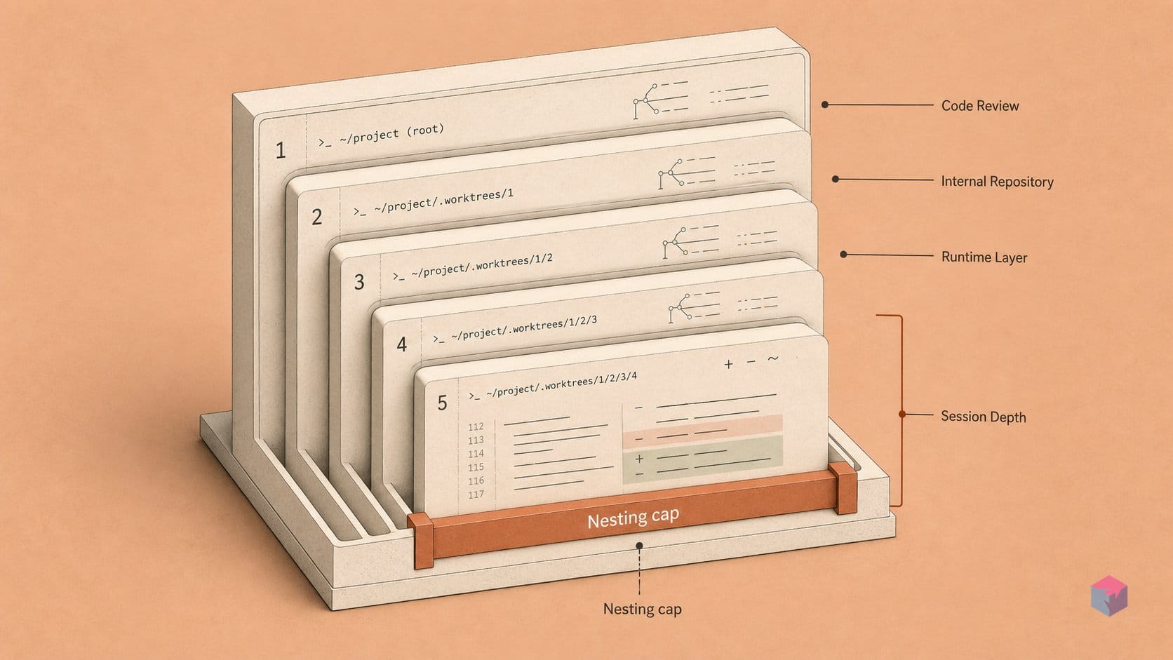 v2.1.172 made nesting 5 deep possible. v2.1.181 had to cap it.